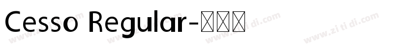 Cesso Regular字体转换